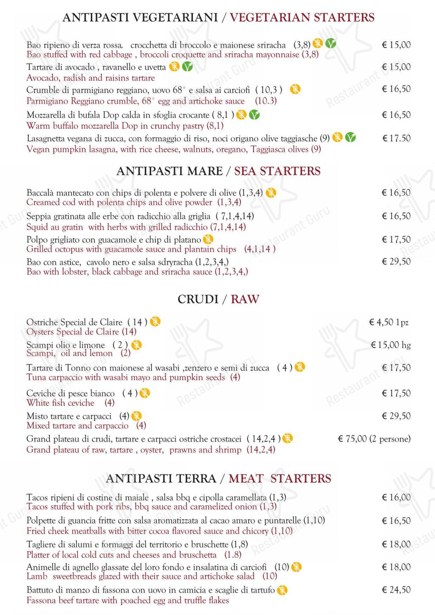 Menu bar per Ristorante Il Piccolo Mondo ristorante