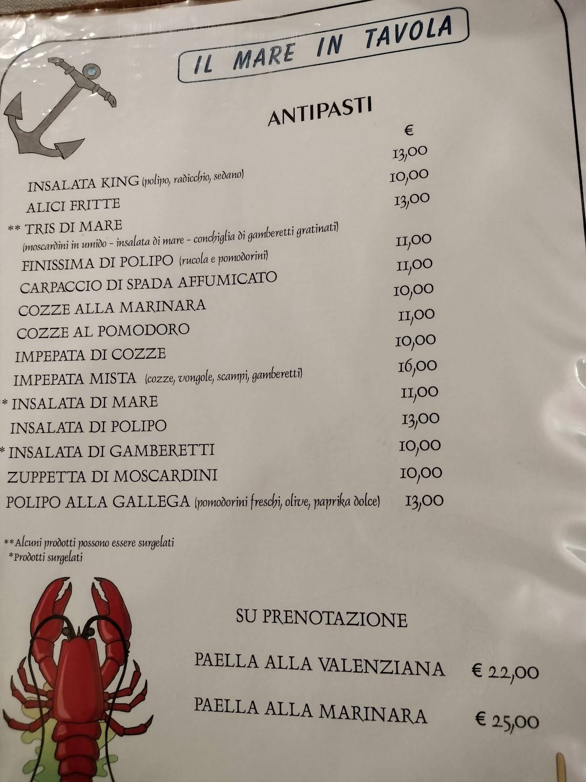 Menu di King Rose 