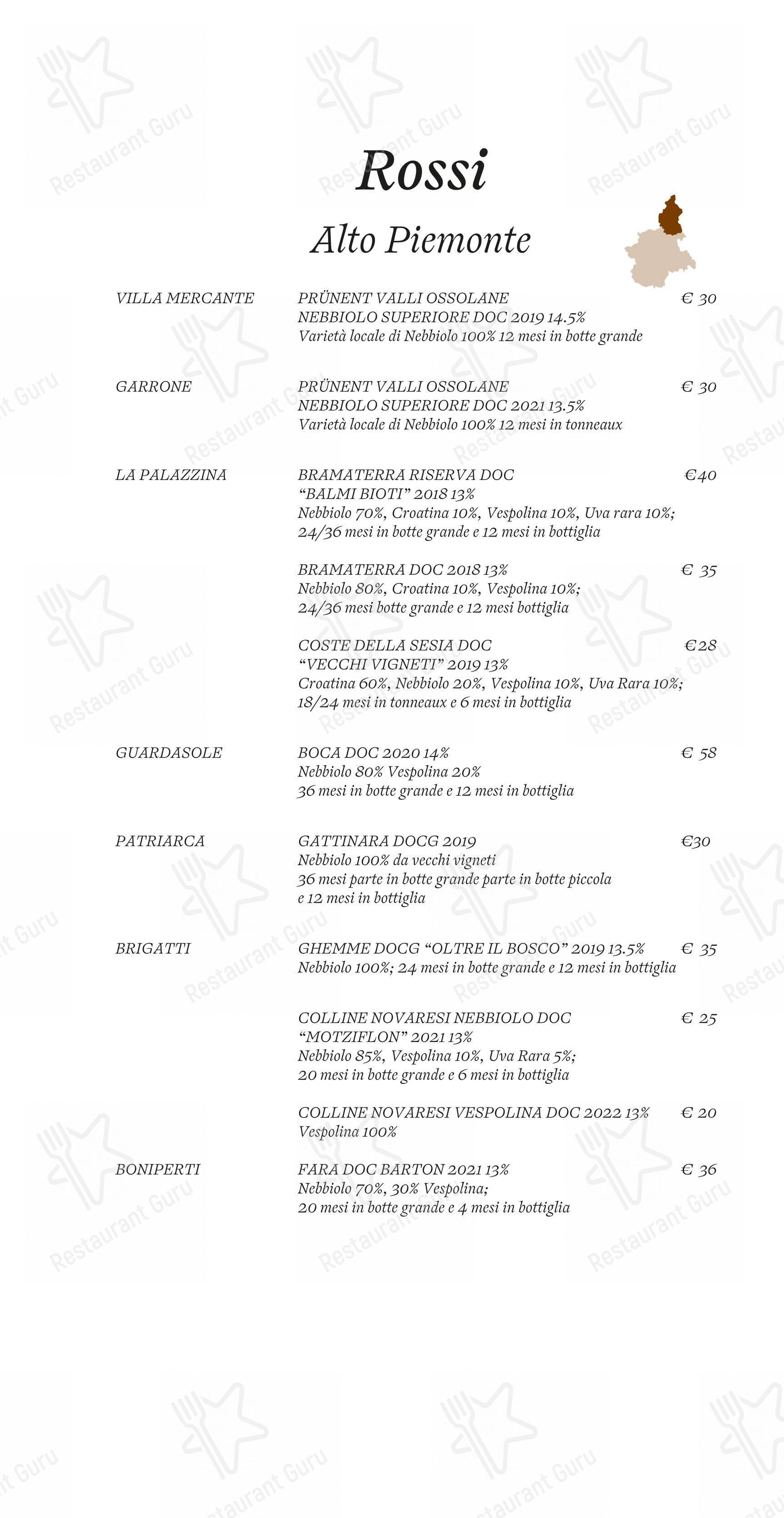 Menu pour Ristorante Little Italy - 菜单