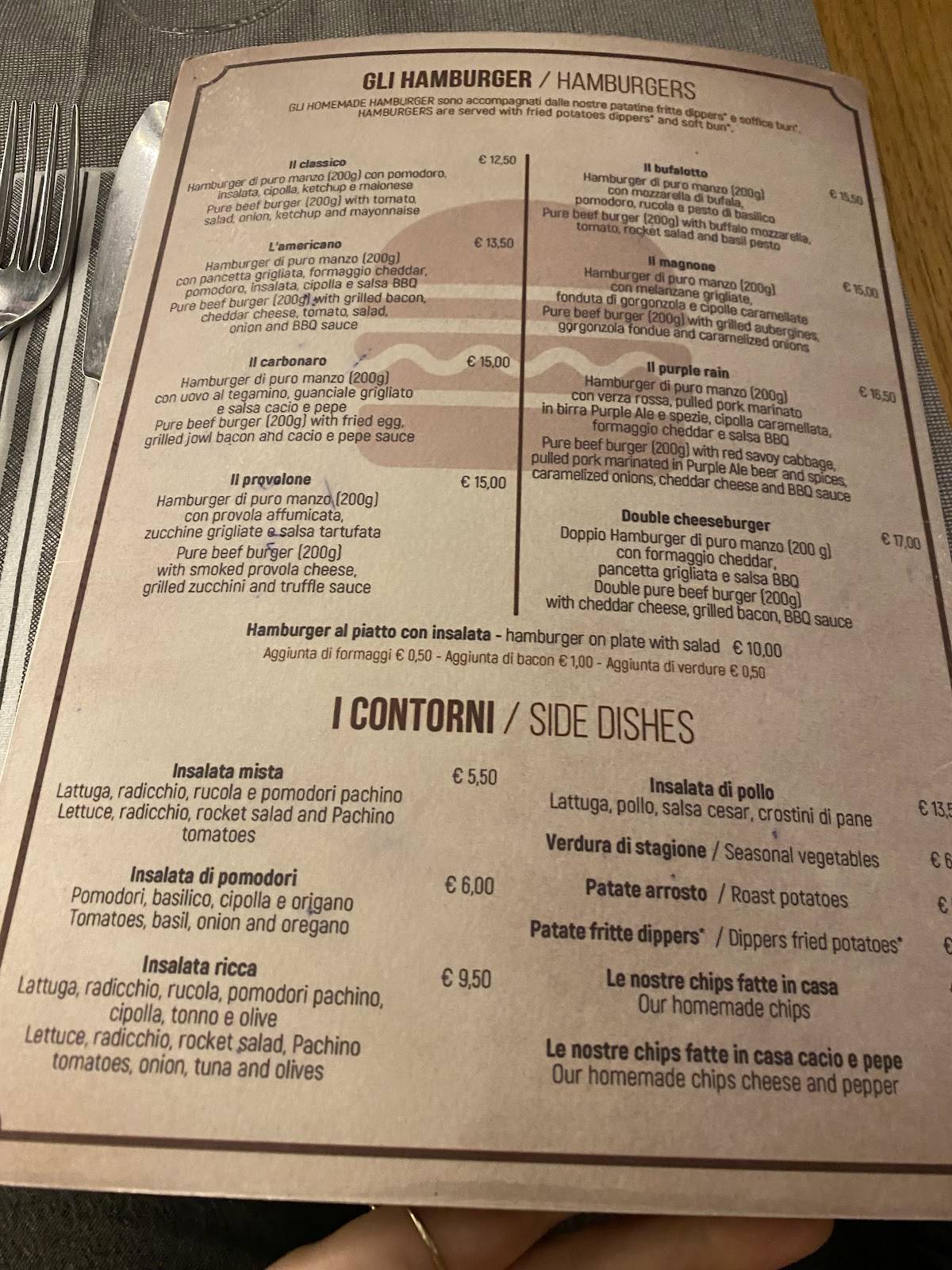Menu di Ristorante Magno Roma 