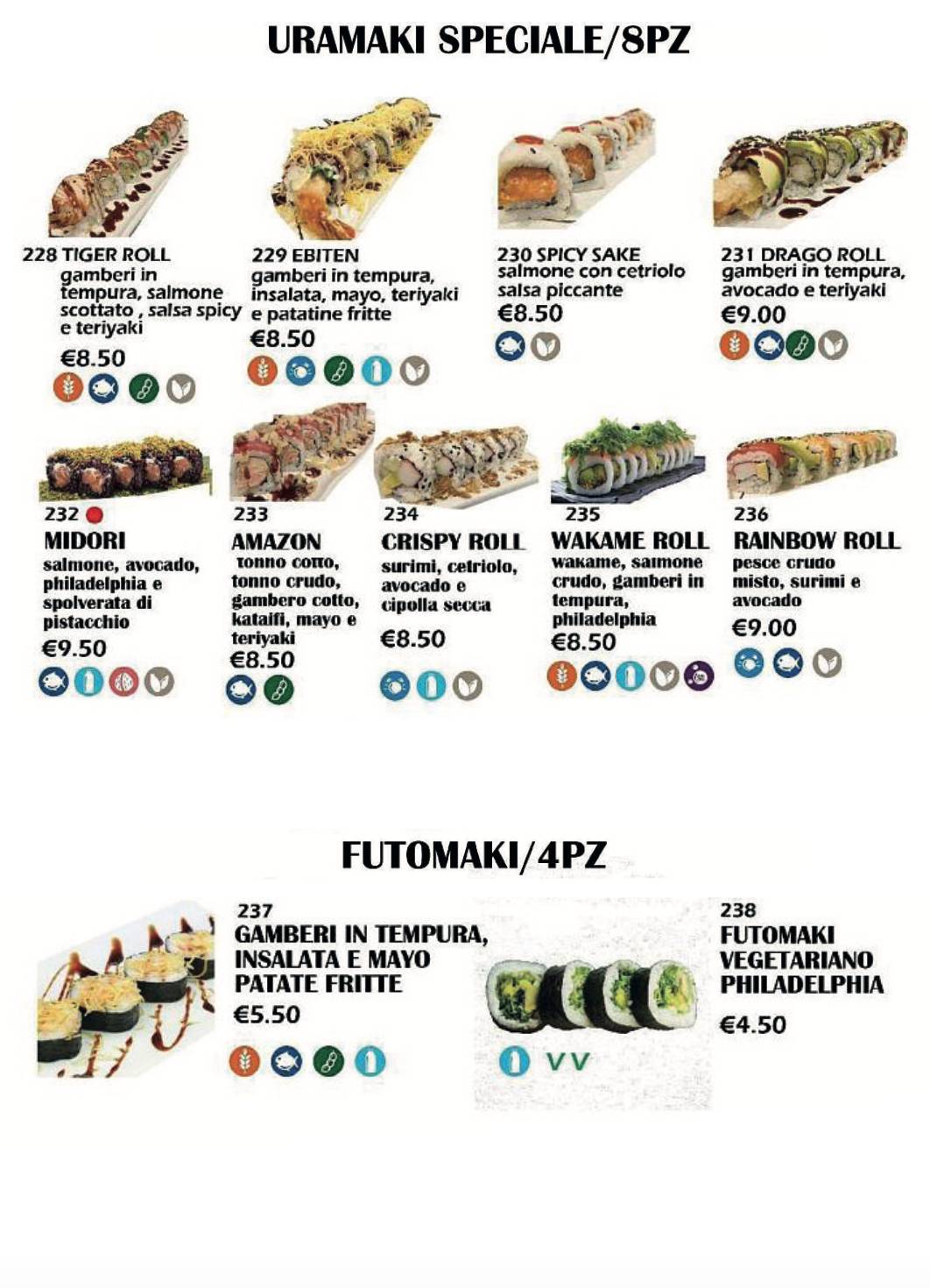 Menu di Ristorante Meiling 