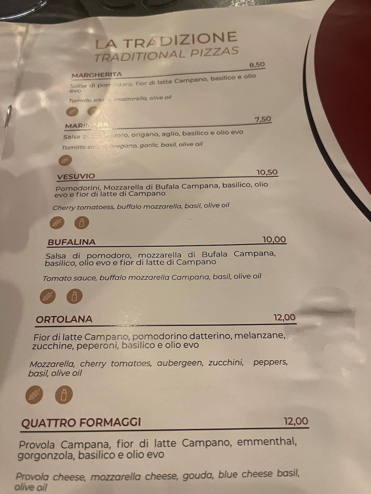 Menu di Ristorante Napoli Centrale 