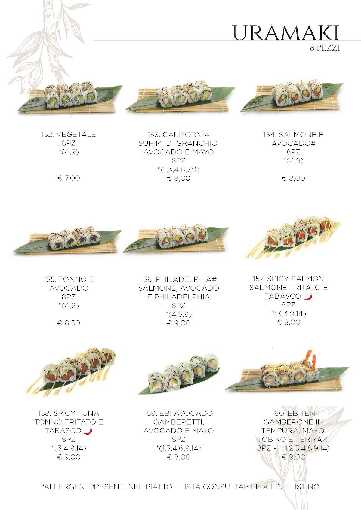 Menu di Ristorante Orientale Huan 