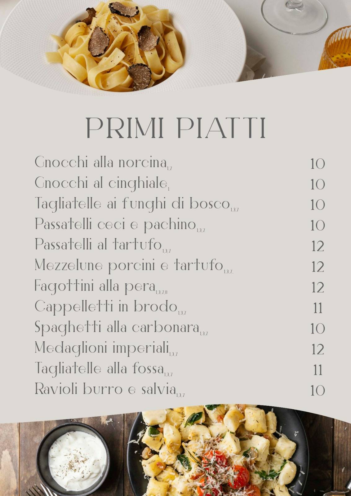 Menu di Ristorante Pizzeria Agriturismo Piccolo Ranch 