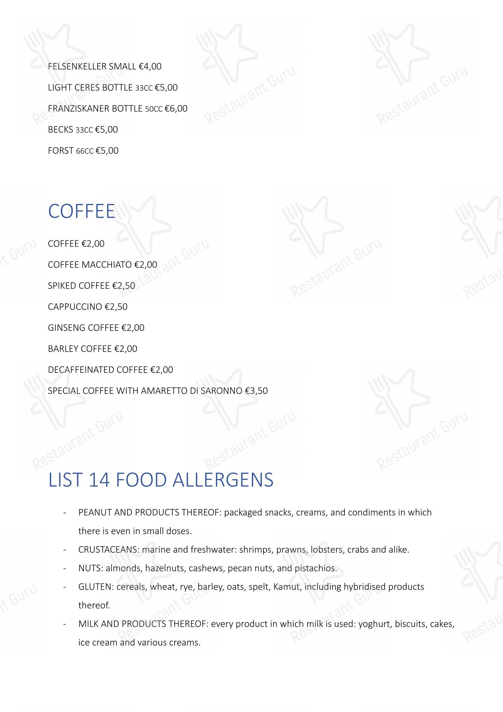 菜单 per Ristorante Pizzeria Taverna Brenta “da Ivone” in Mira