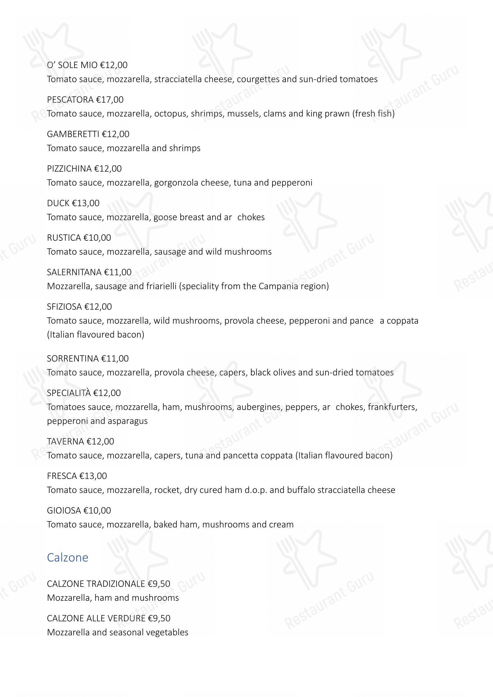 菜单 per Ristorante Pizzeria Taverna Brenta “da Ivone” in Mira