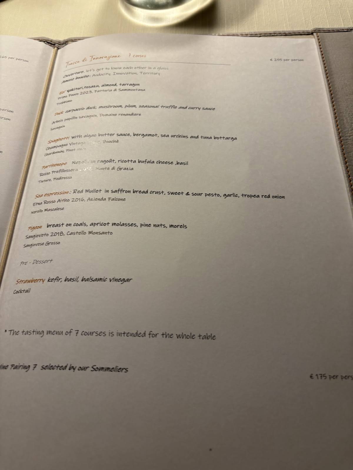 Menu di Santa Elisabetta 