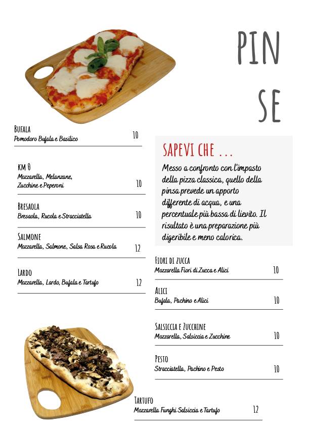 Menu di Ristorante Spapizar 