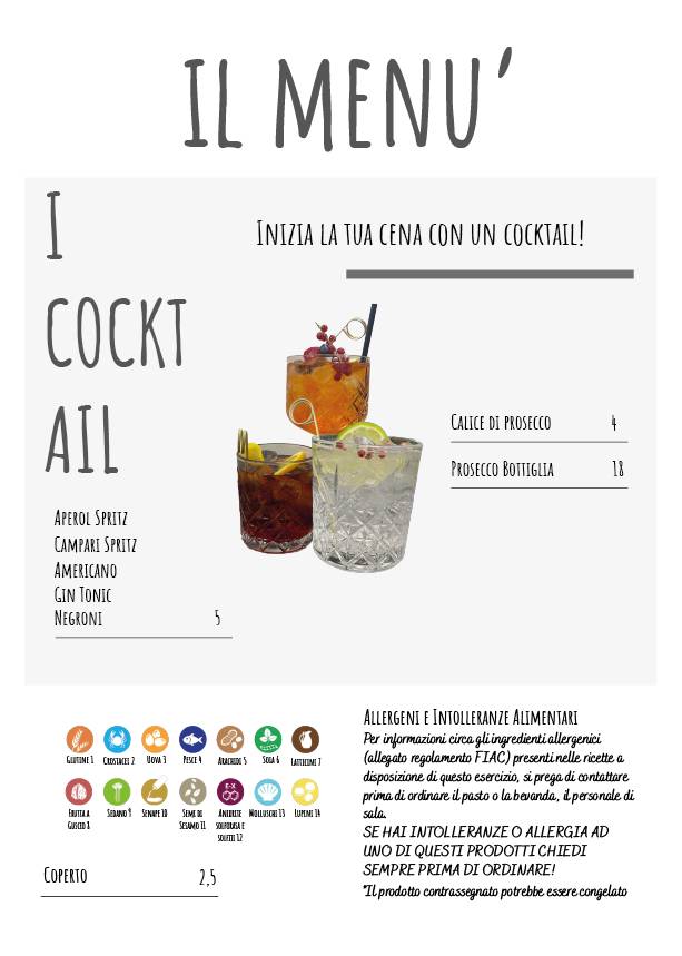 Menu di Ristorante Spapizar 