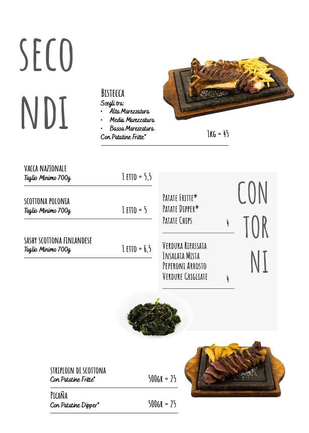 Menu di Ristorante Spapizar 
