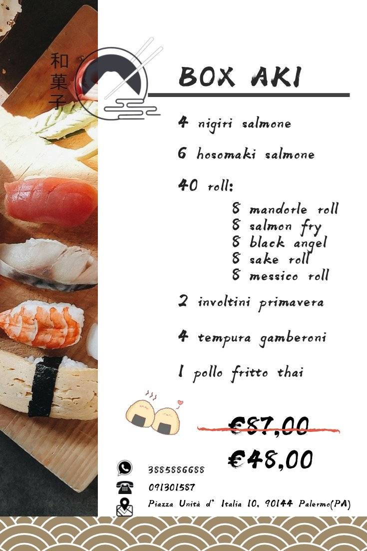 Menu di Wagashi 