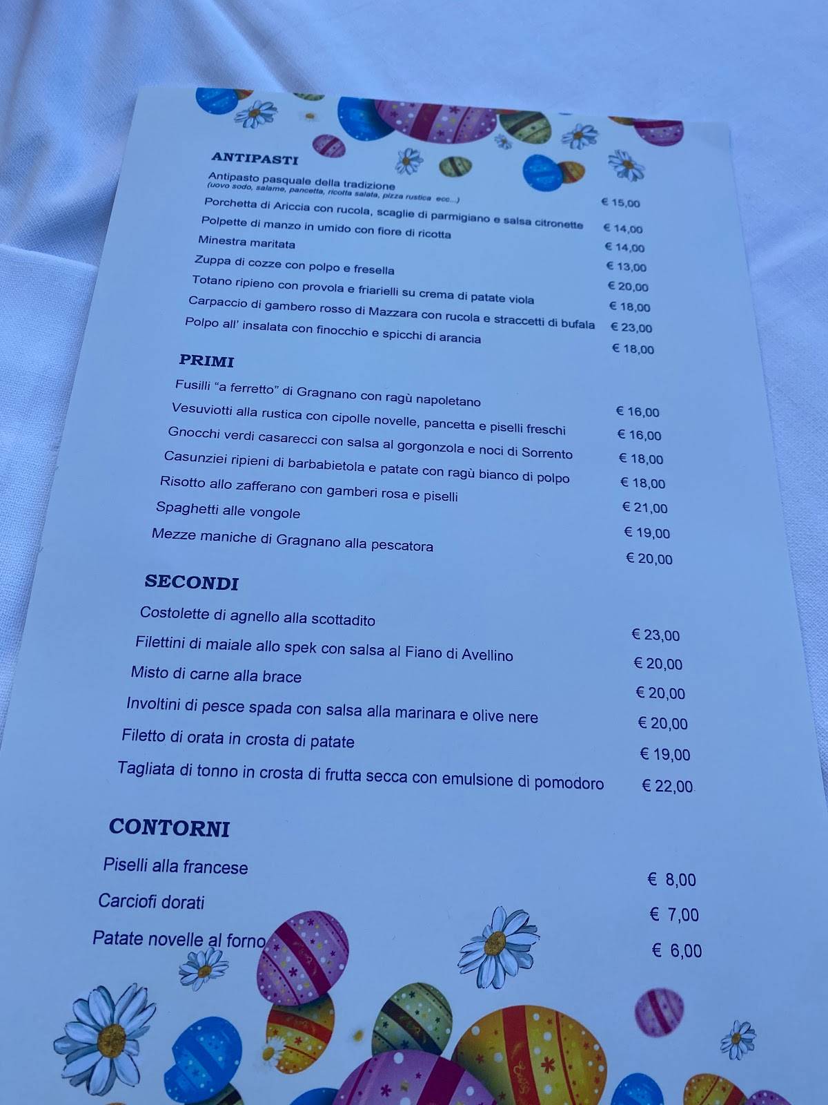 Menu di Ristorante Terramia 