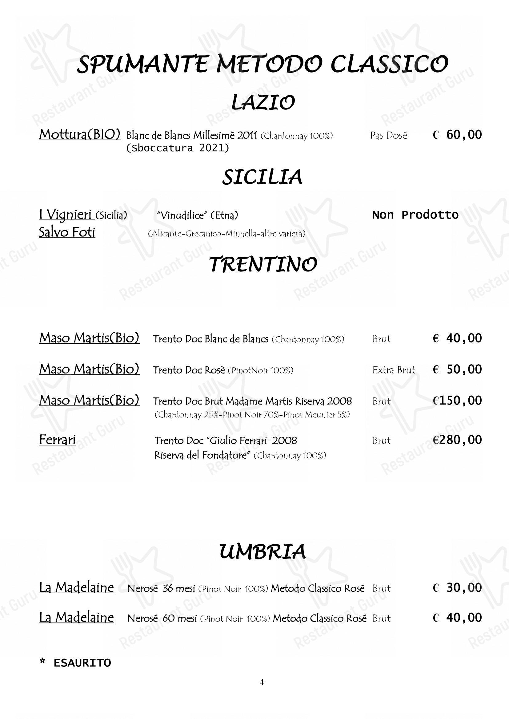 菜单 per Ristorante da Miro ristorante