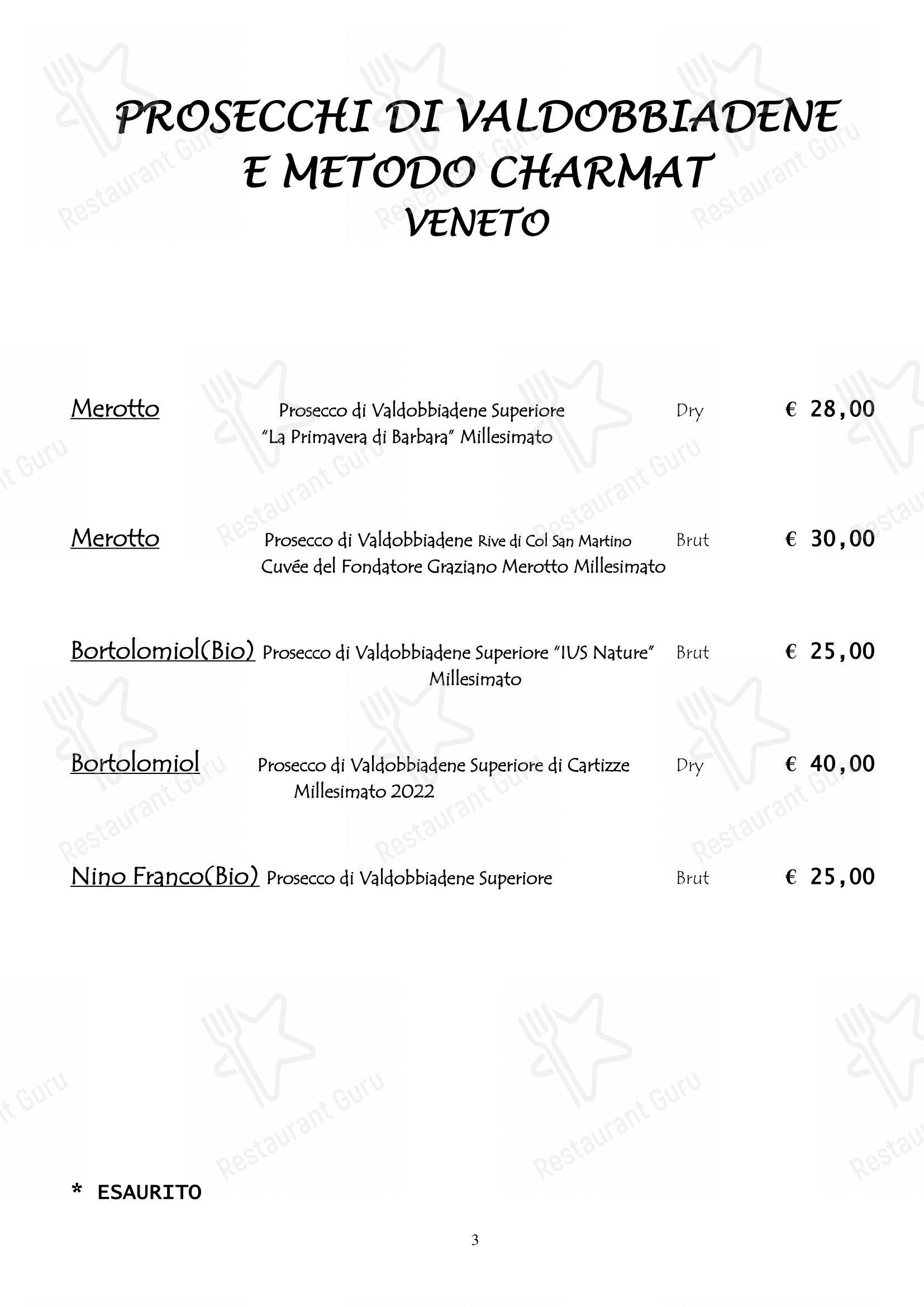菜单 per Ristorante da Miro ristorante
