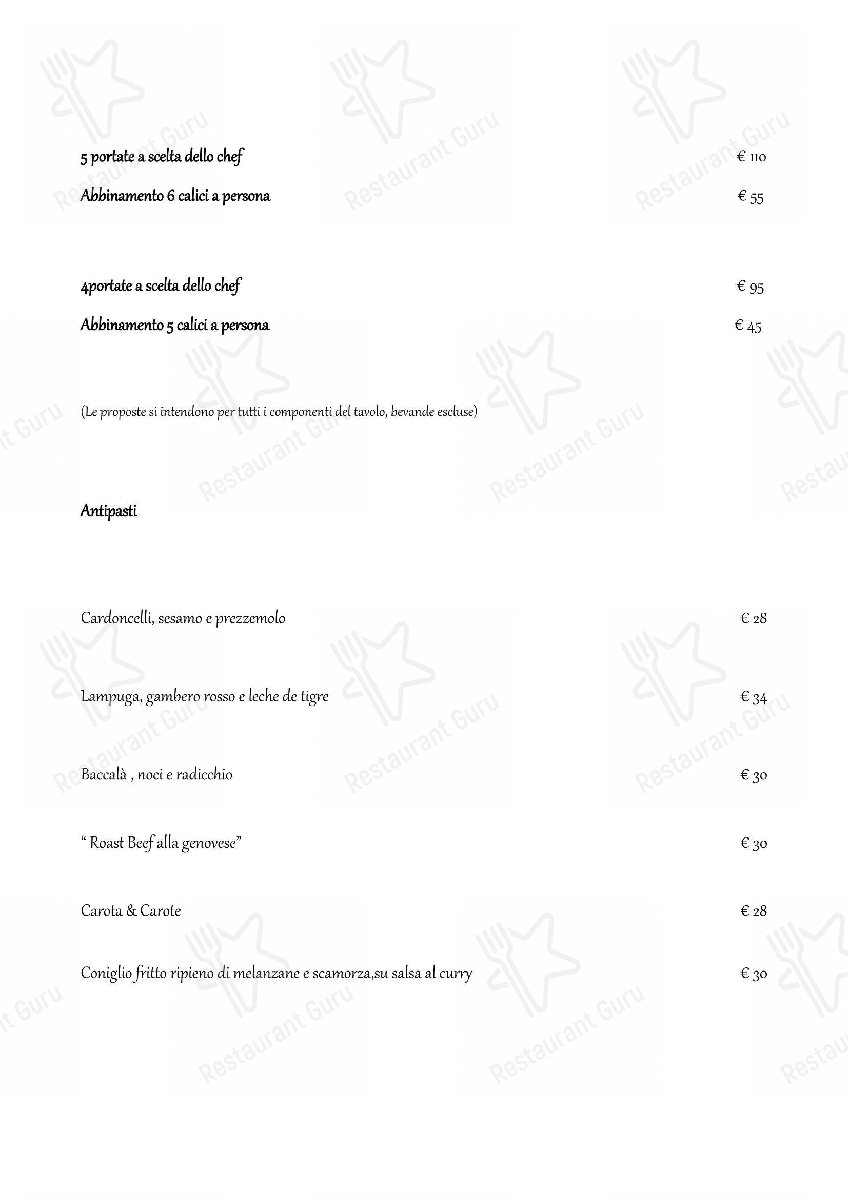 Menu per da tonino pizzeria