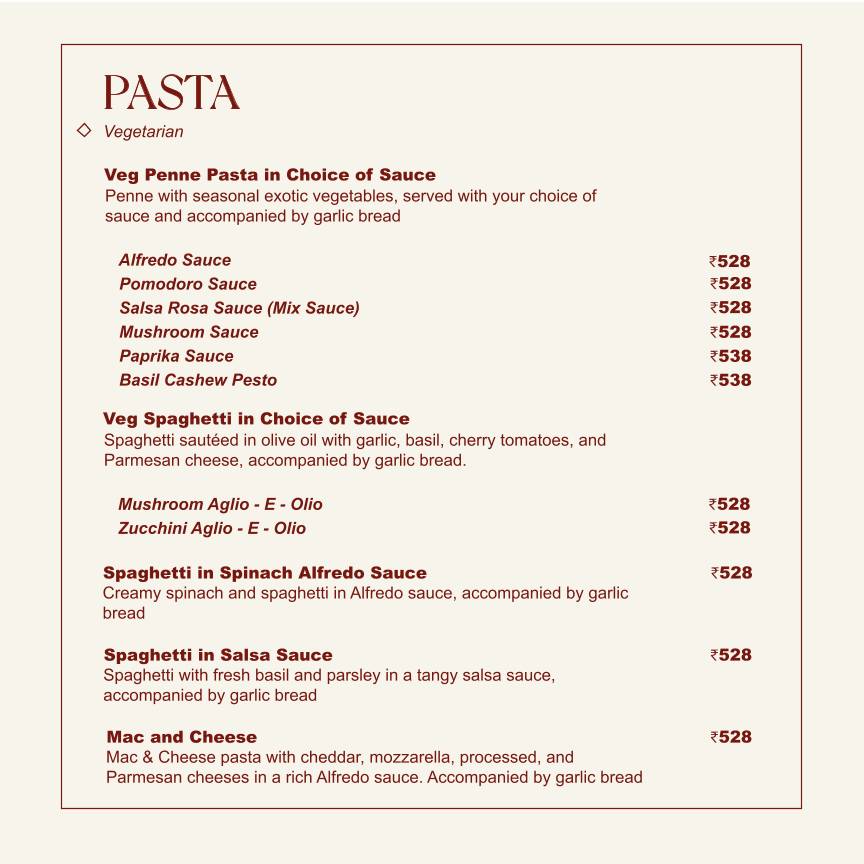 Roastery Coffee House Gomti Nagar menu