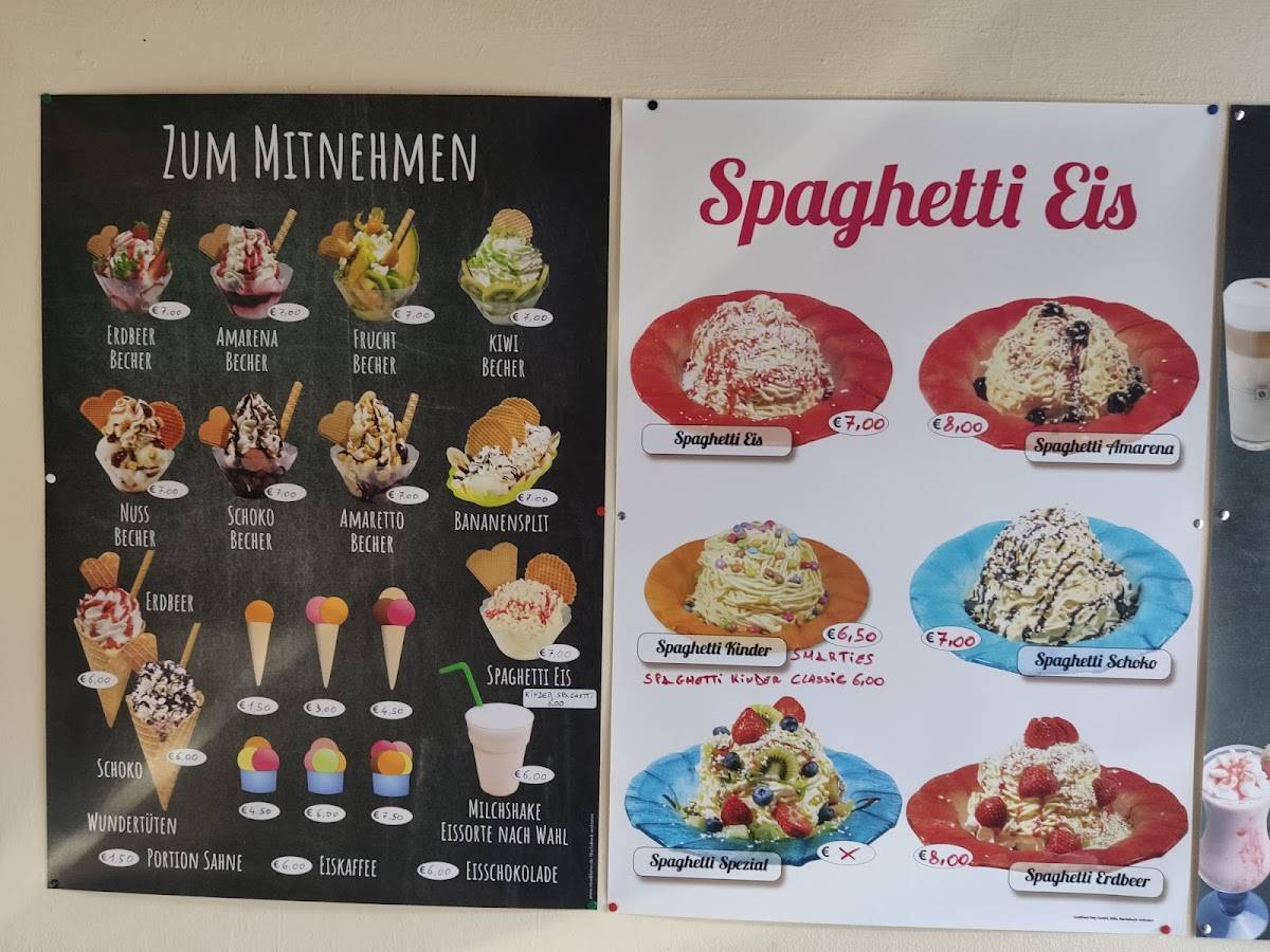 Speisekarte Von Roberto s Eis Das Besondere Eiscafe F r Mensch Und 