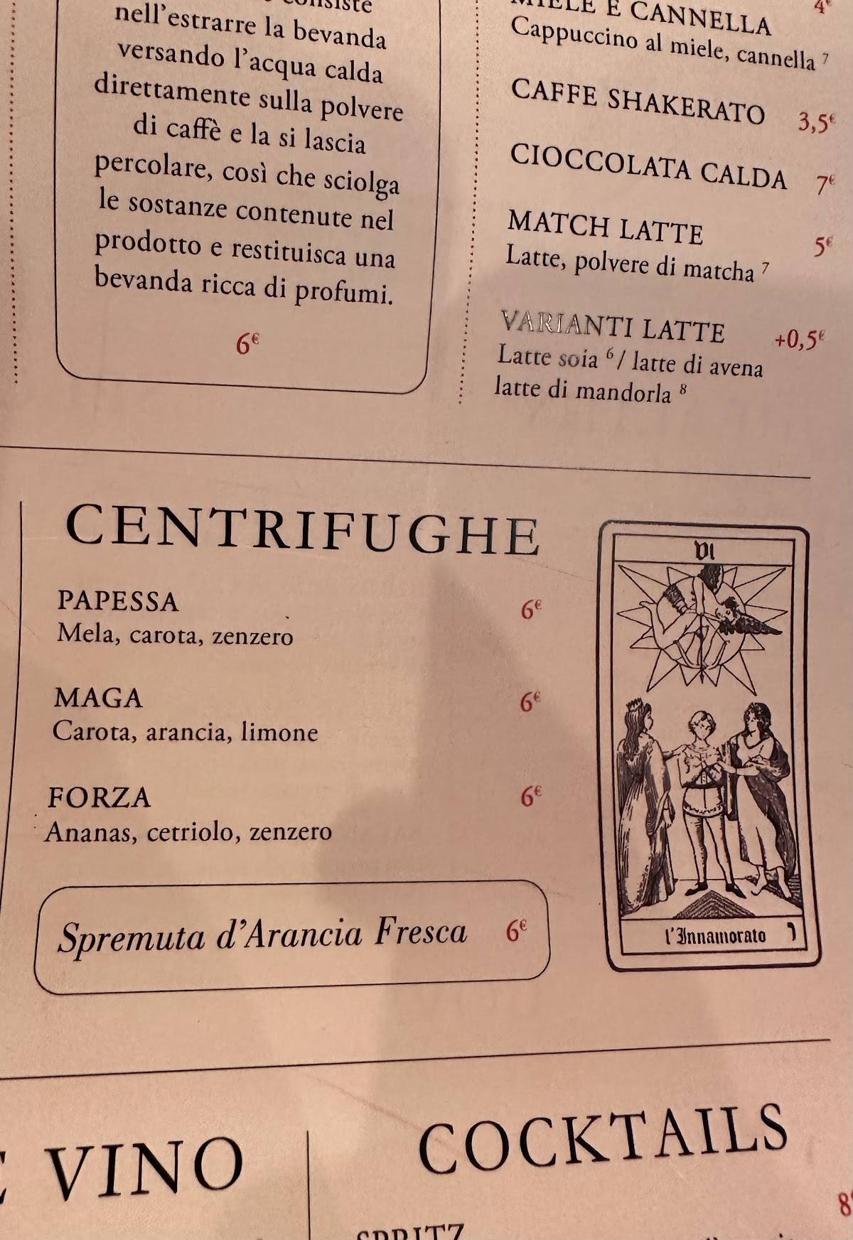 Menu de Coromandel