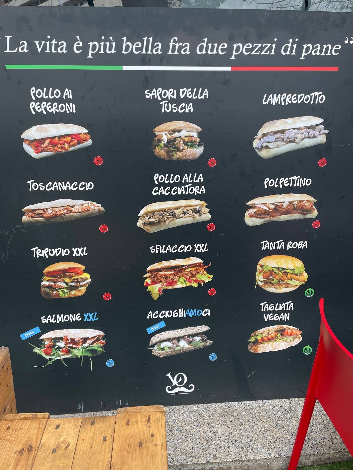 Menu di Giustino l'amico del panino 