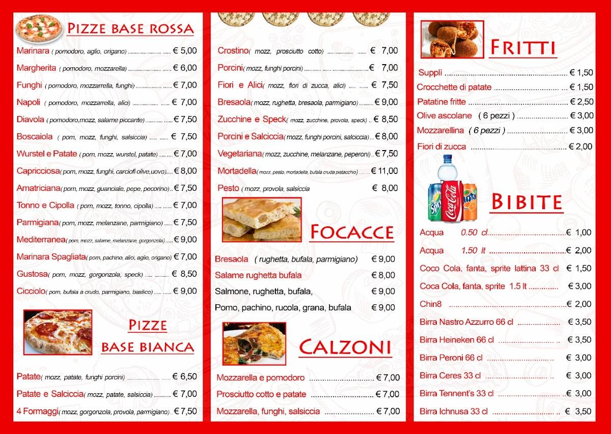 Menu di Mangia A Domicilio Filarete 