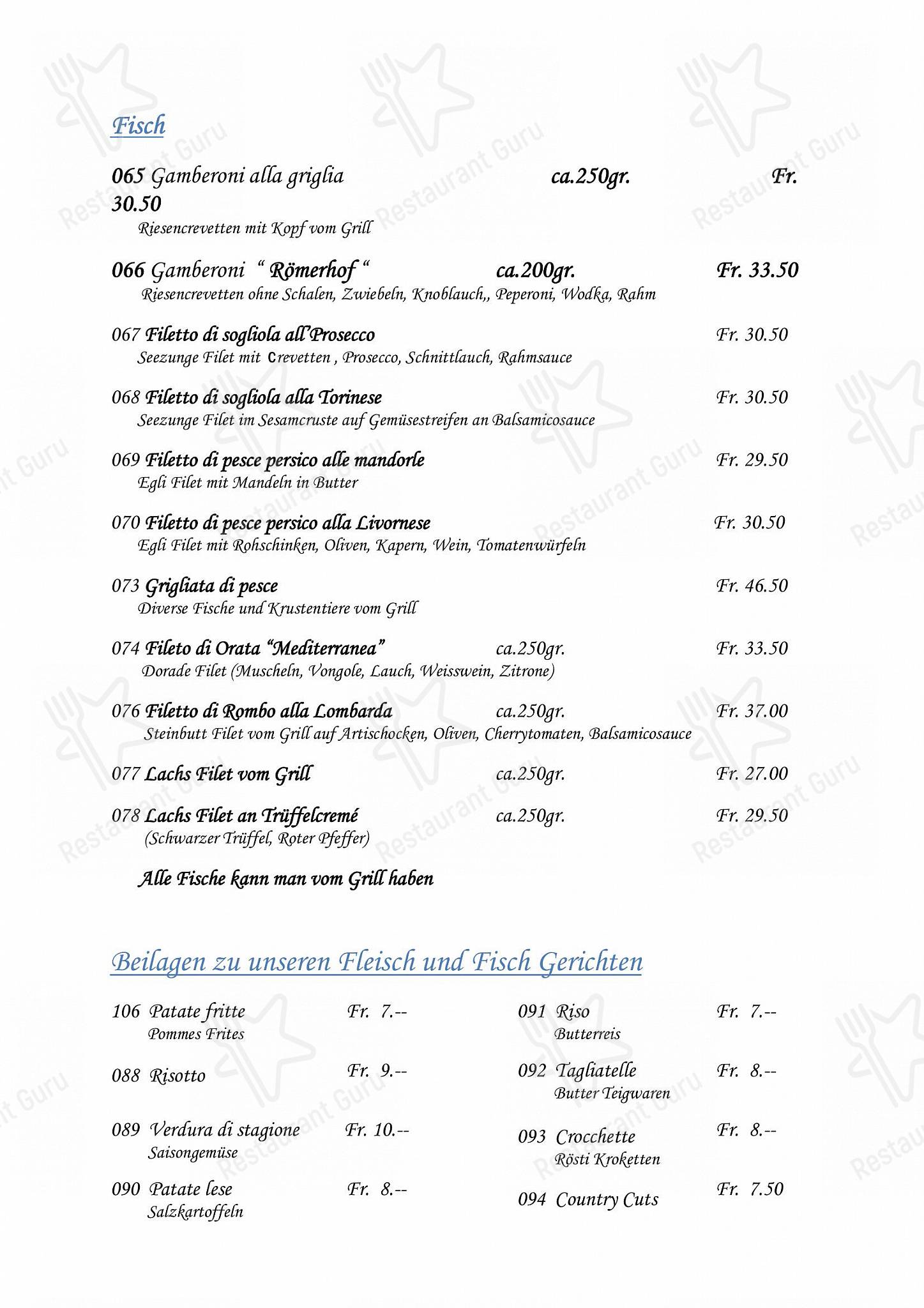 Römerhof Augst in Augst - Boronia Catering Menu Pack