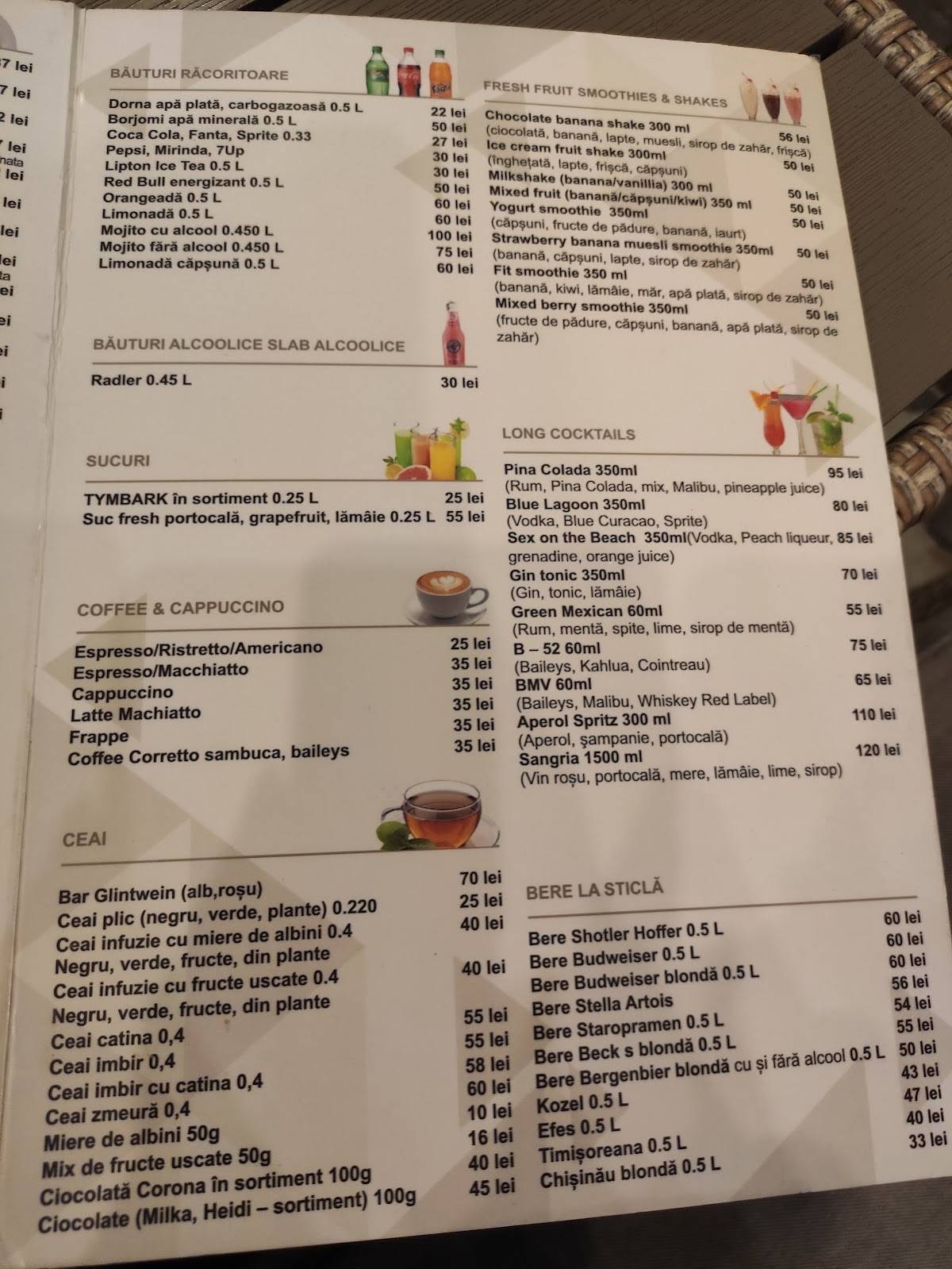 Menu de Rondo Lounge Café