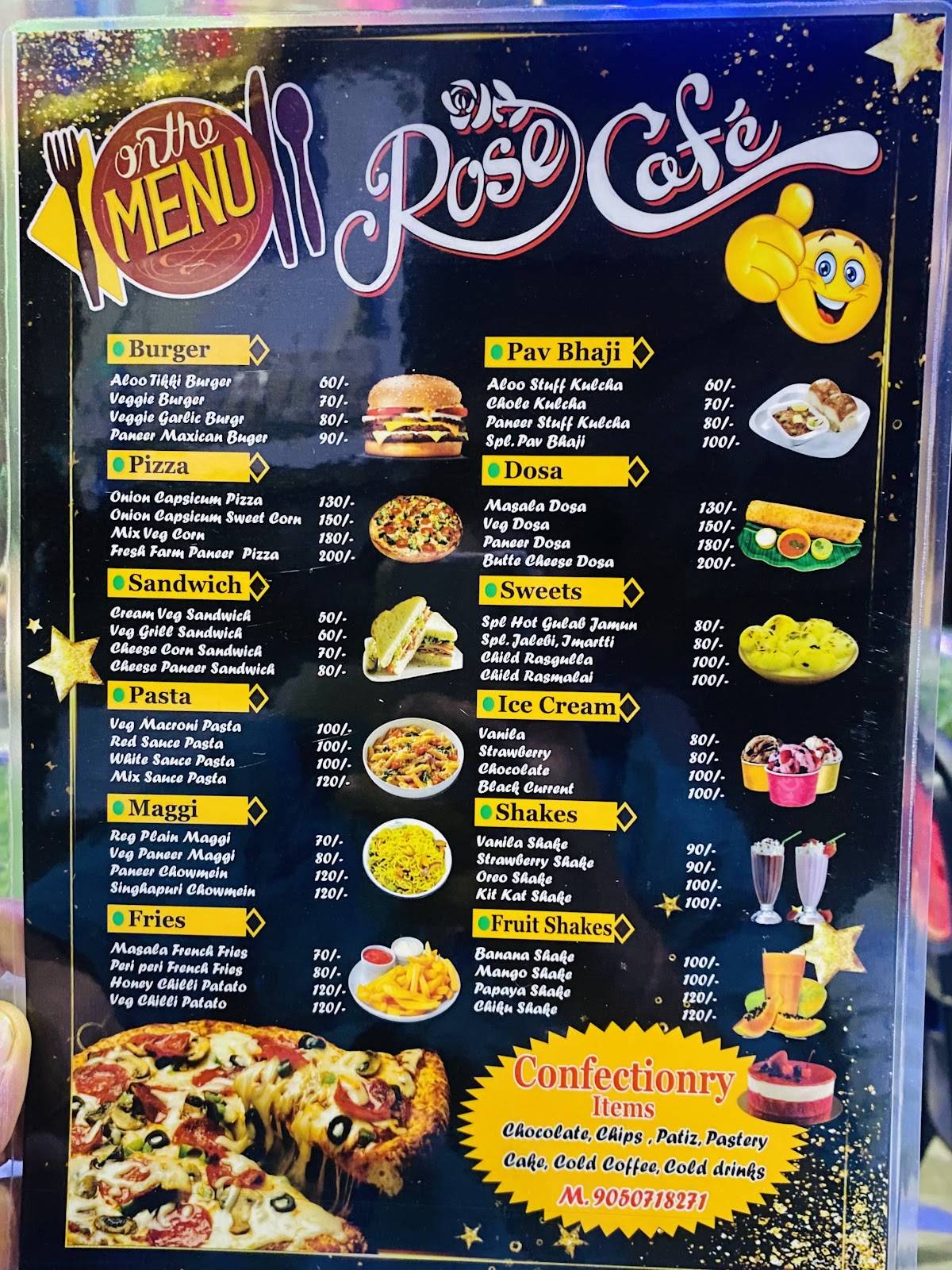 Rose Cafe - Best Restaurant & Cafe menu