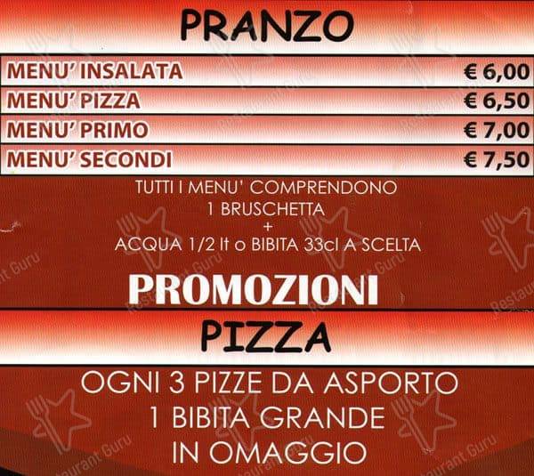 Menu di Rosso Tiziano 