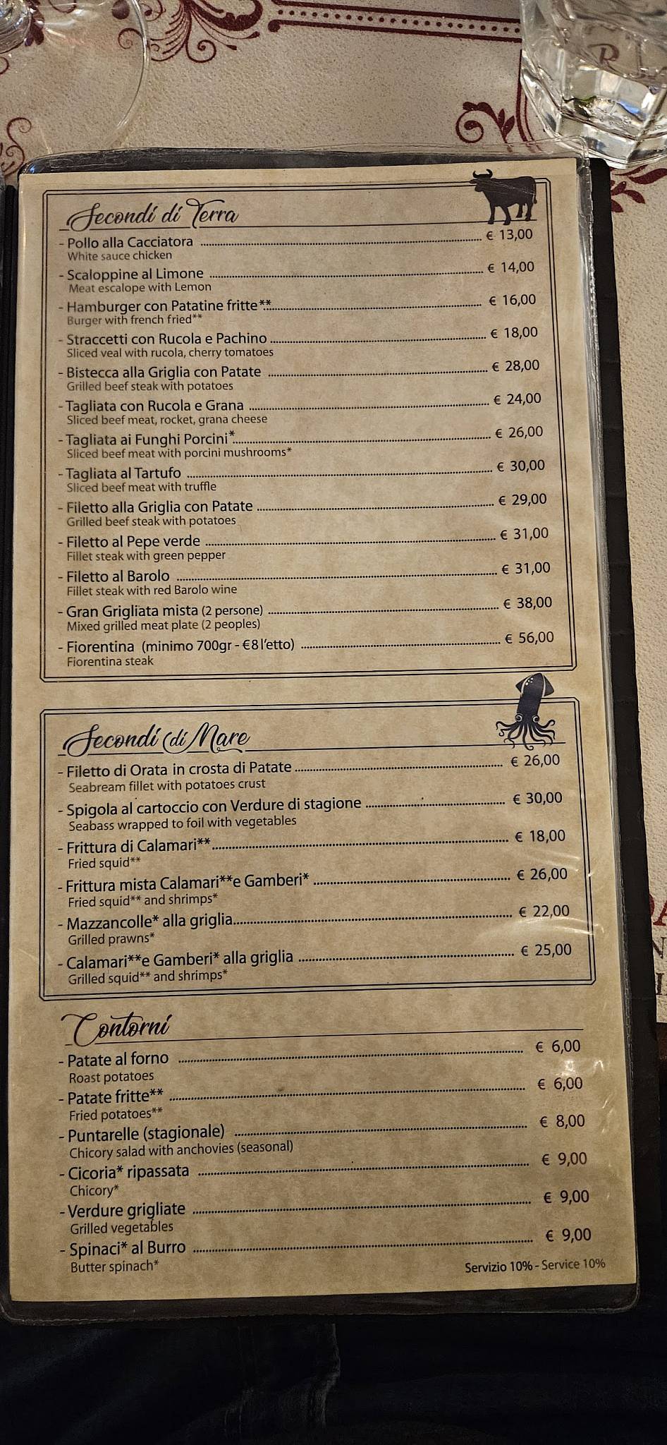 Menu di La Rotonda Restaurant 