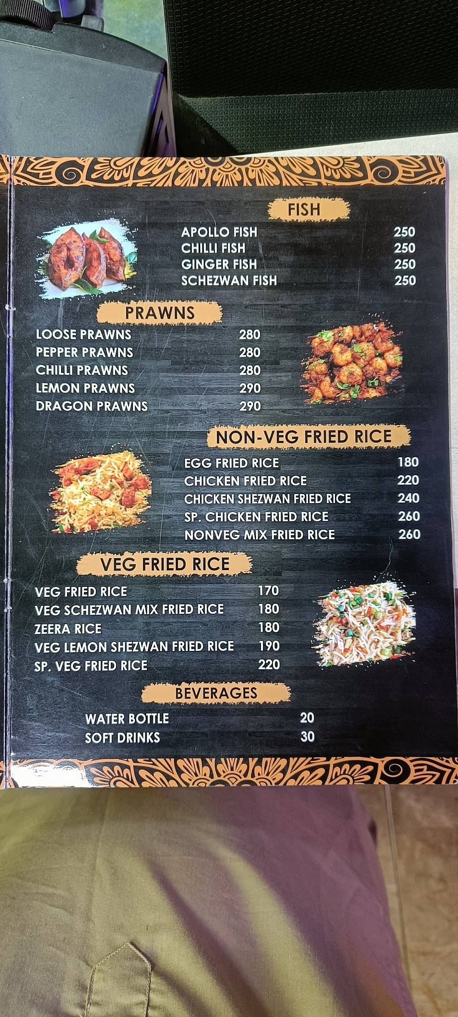 Royal Family Restaurant menu