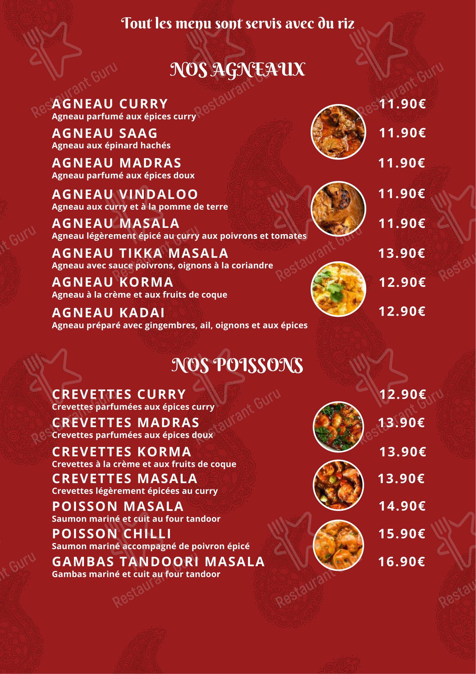 Ruby Restaurant dans La Courneuve - Menu