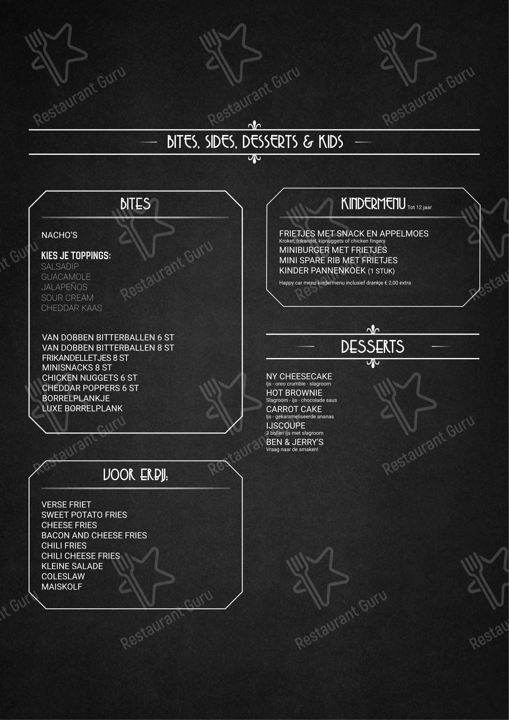 Rudy's dans Landgraaf - Menu