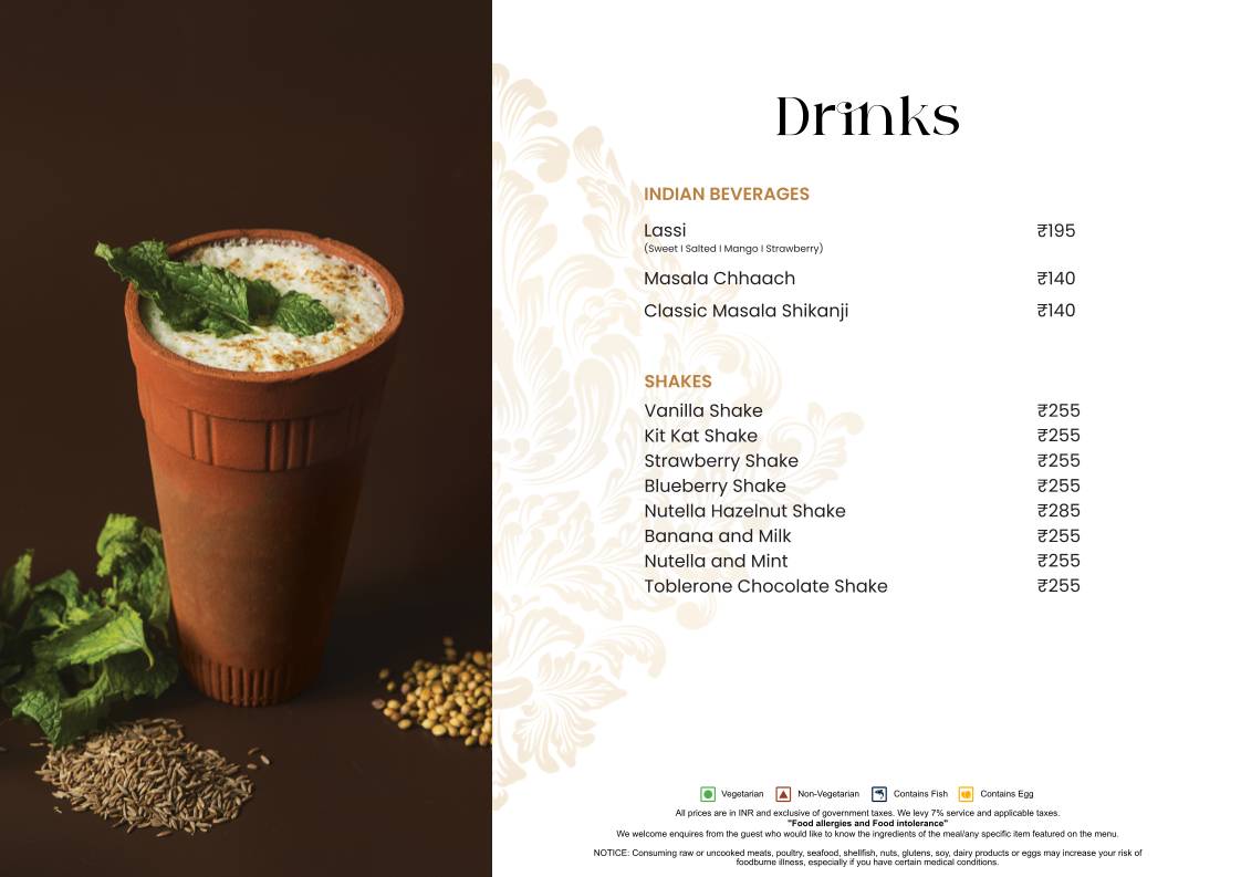 Rustic - Inspired Kitchen menu