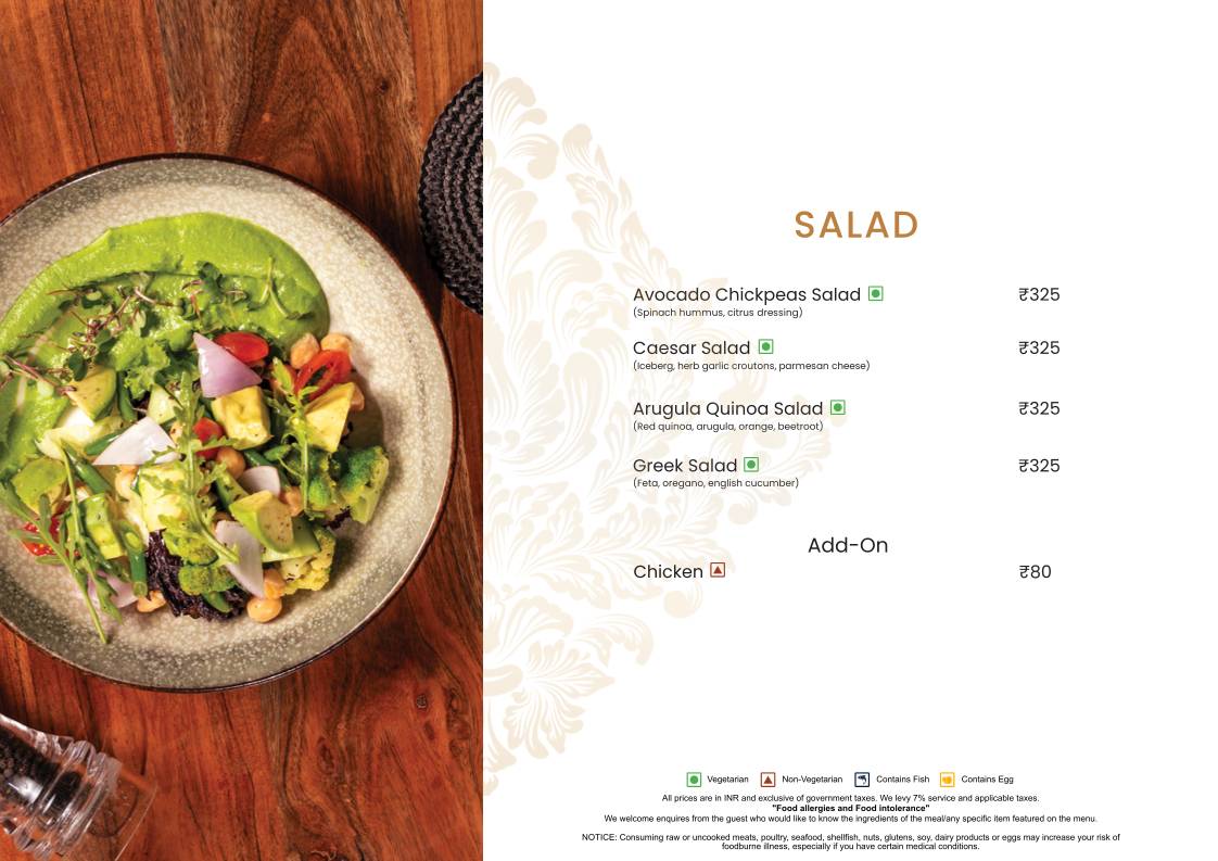 Rustic - Inspired Kitchen menu