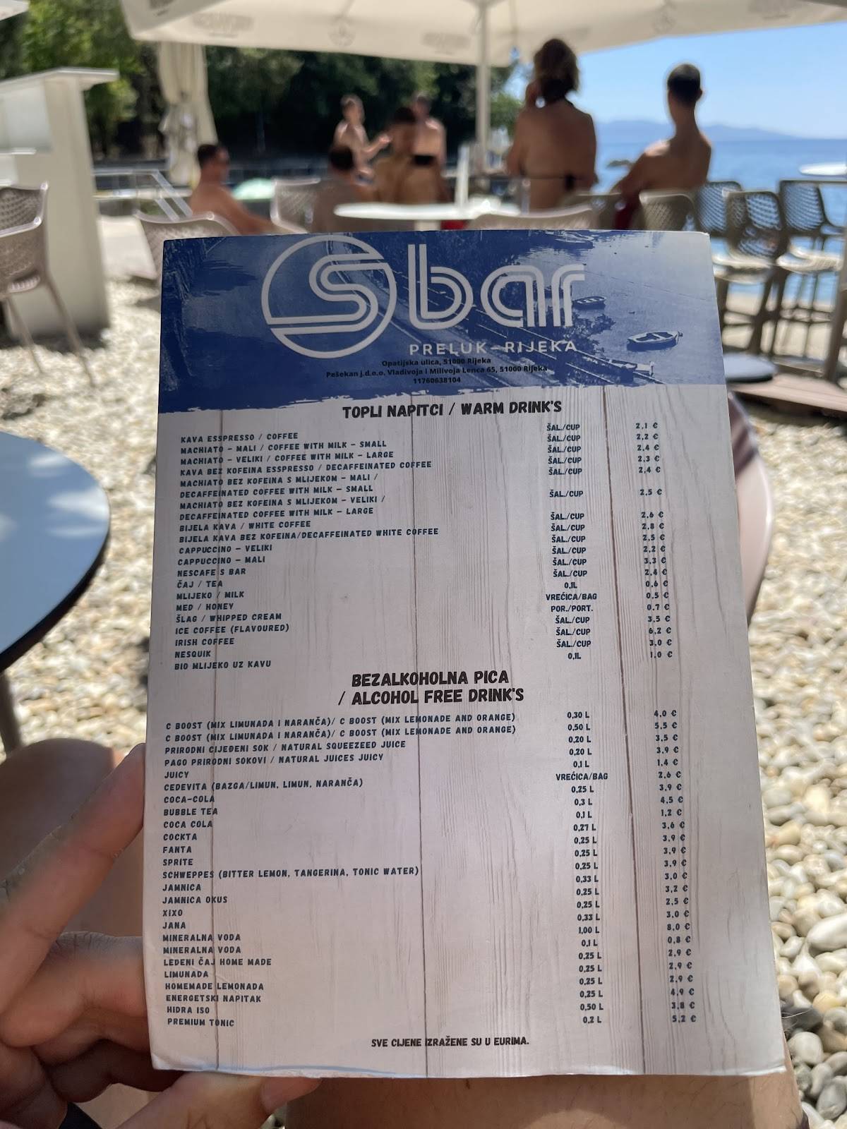 Menu di S bar 