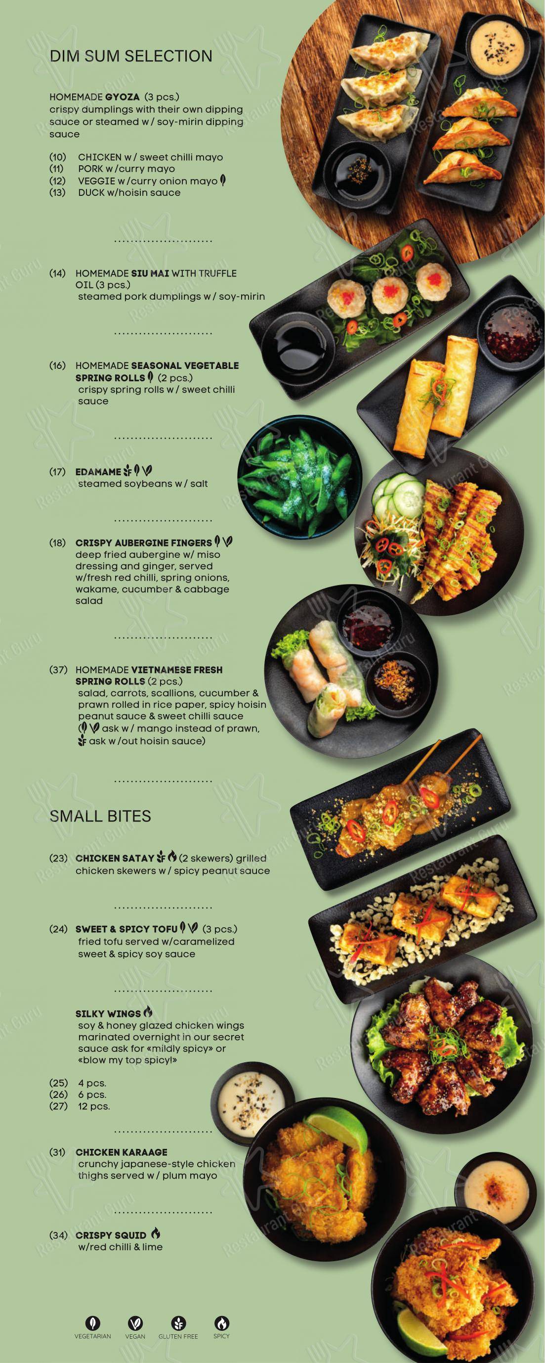 Menu per SILK - Pan-Asian Fusion and Izakaya, Split in Spalato
