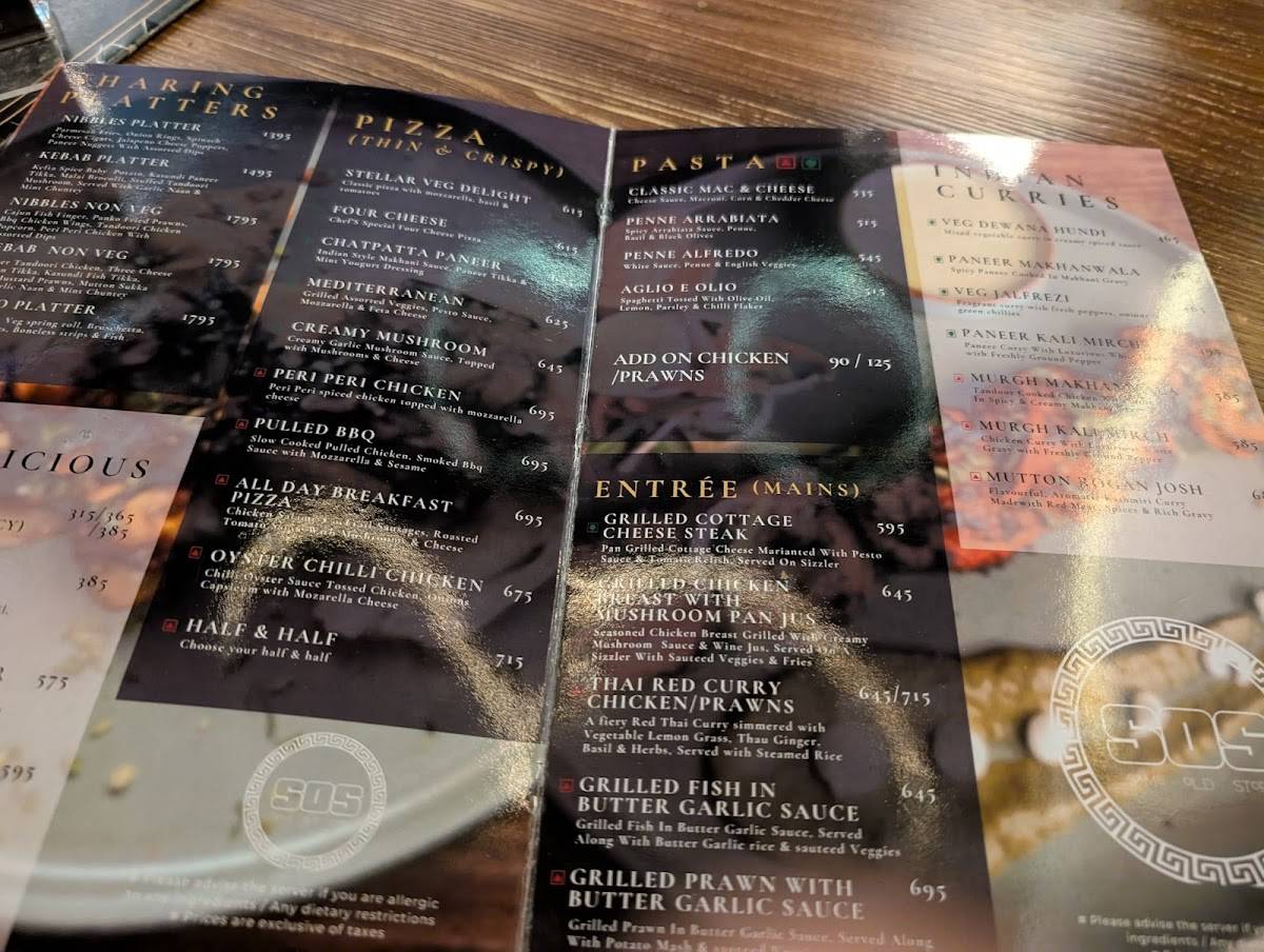 SOS - Same Old Story menu