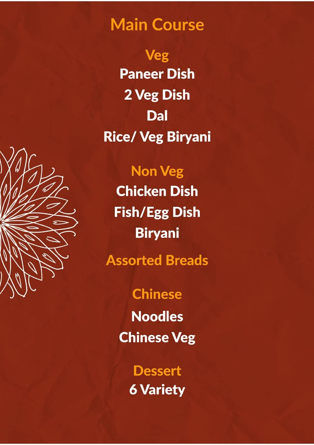 Saffron Kitchen Restaurant - Best Buffet Restaurant In Gomti Nagar Lucknow menu