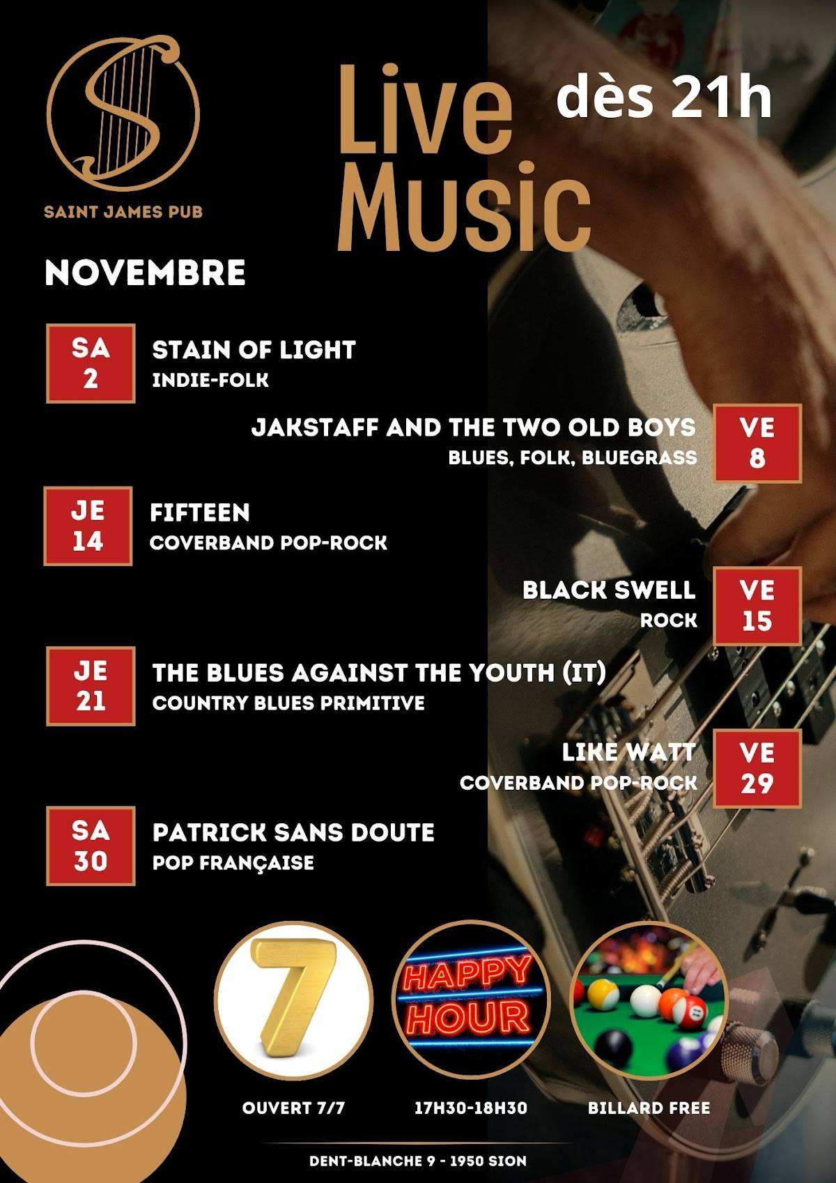 Menu di Saint James Pub 