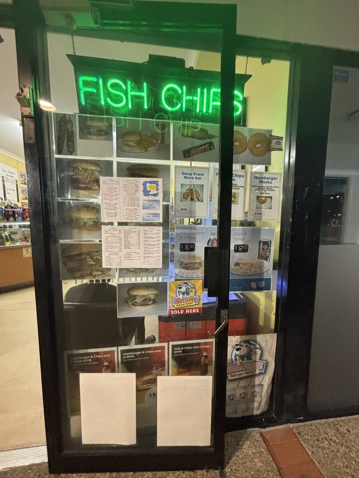Menu at Sam's Fish & Chips restaurant, Upper Coomera