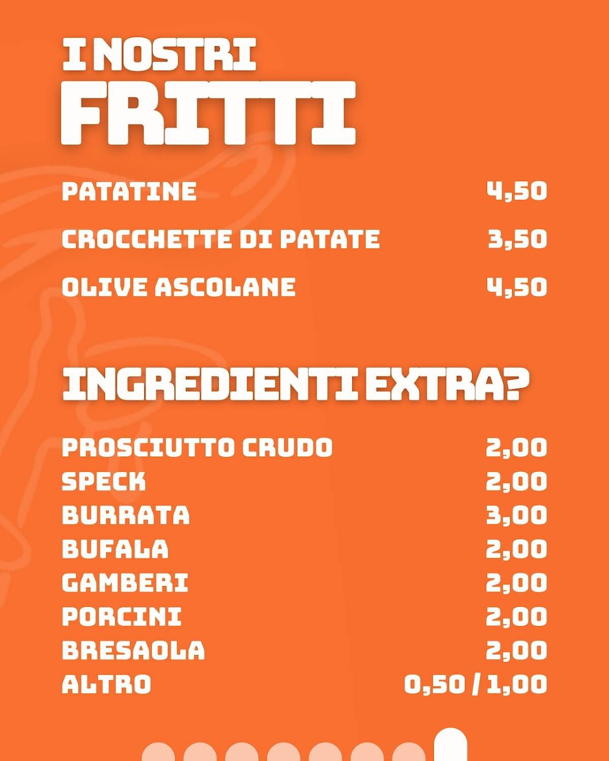 Menu di Sangiuliano Pizza 