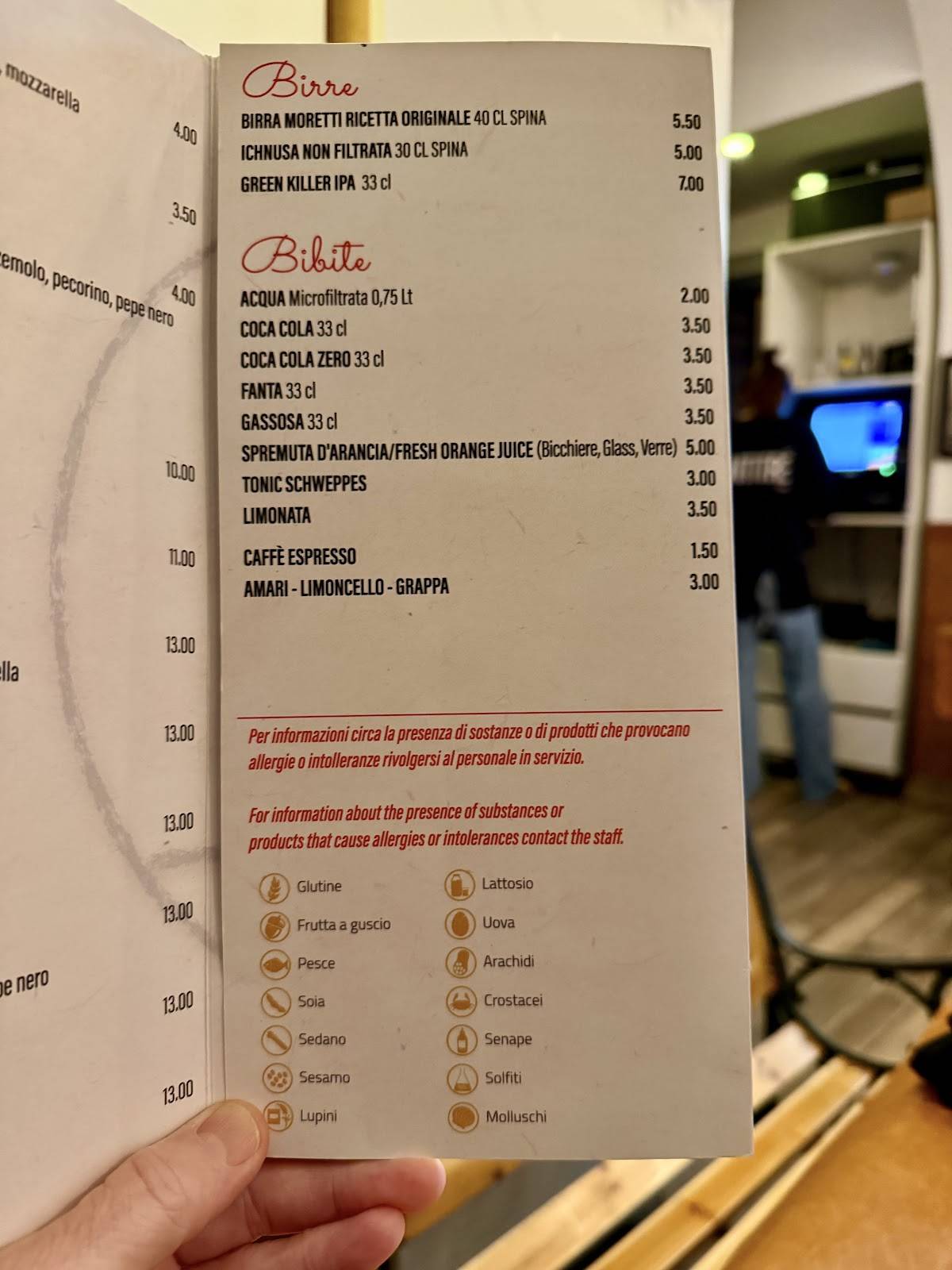 Menu di Sapori e Delizie 