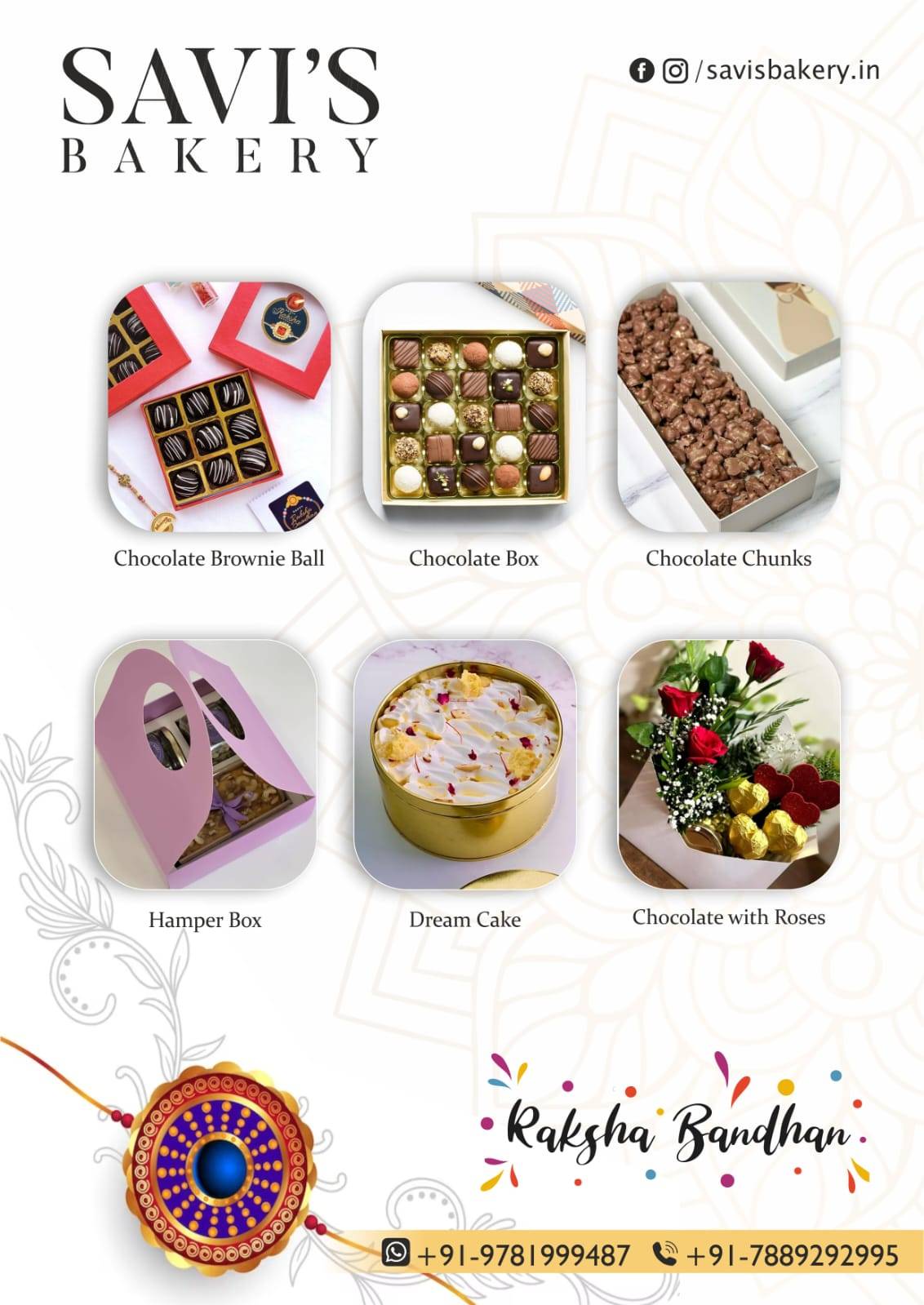 Savi's Bakery- Cake & Baking Academy menu