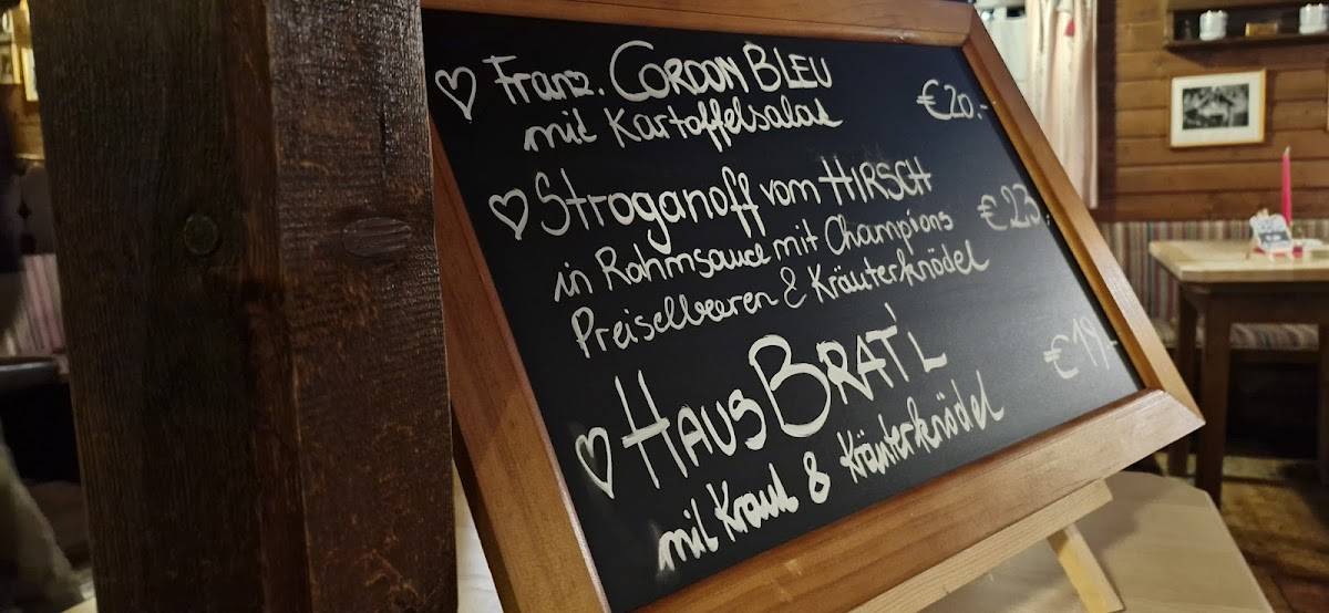 Speisekarte Von Schafflinger Alm Restaurant Bad Gastein