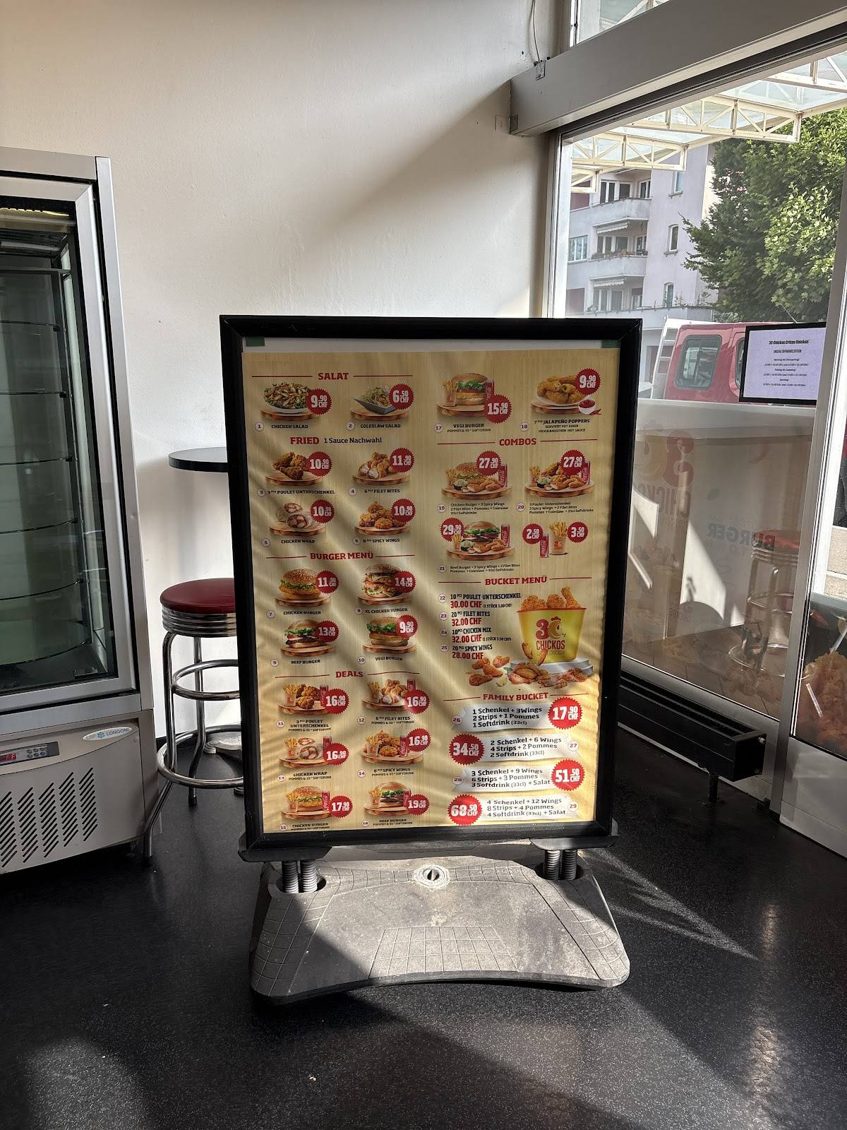 Menu di Schweizerhof 