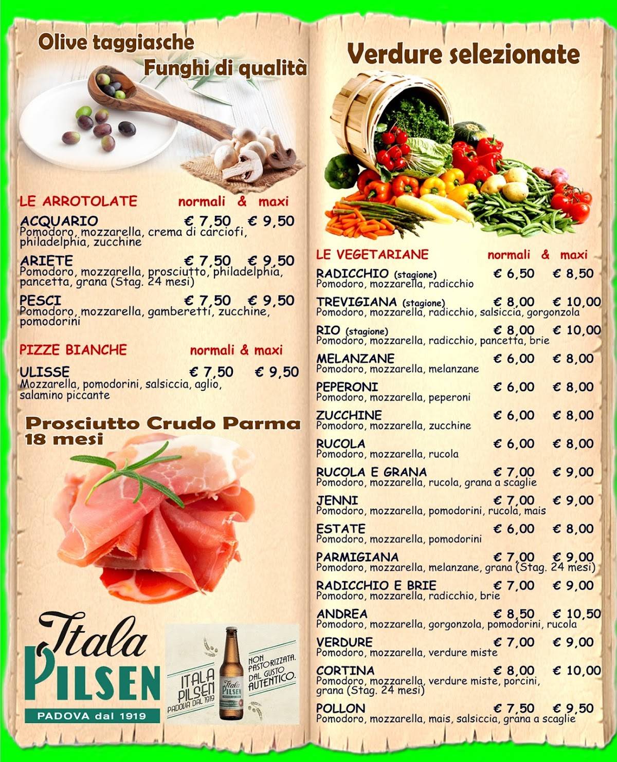 Menu di Zeus Pizza 