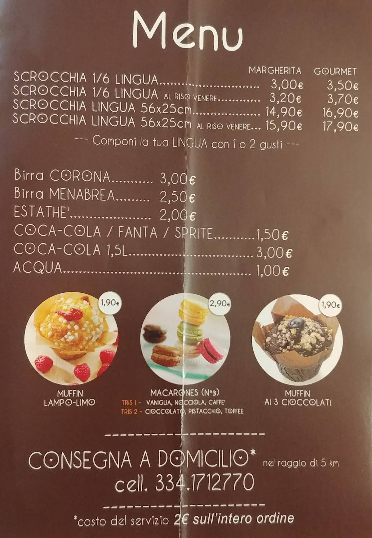 Menu di Scrocchia Pizza 