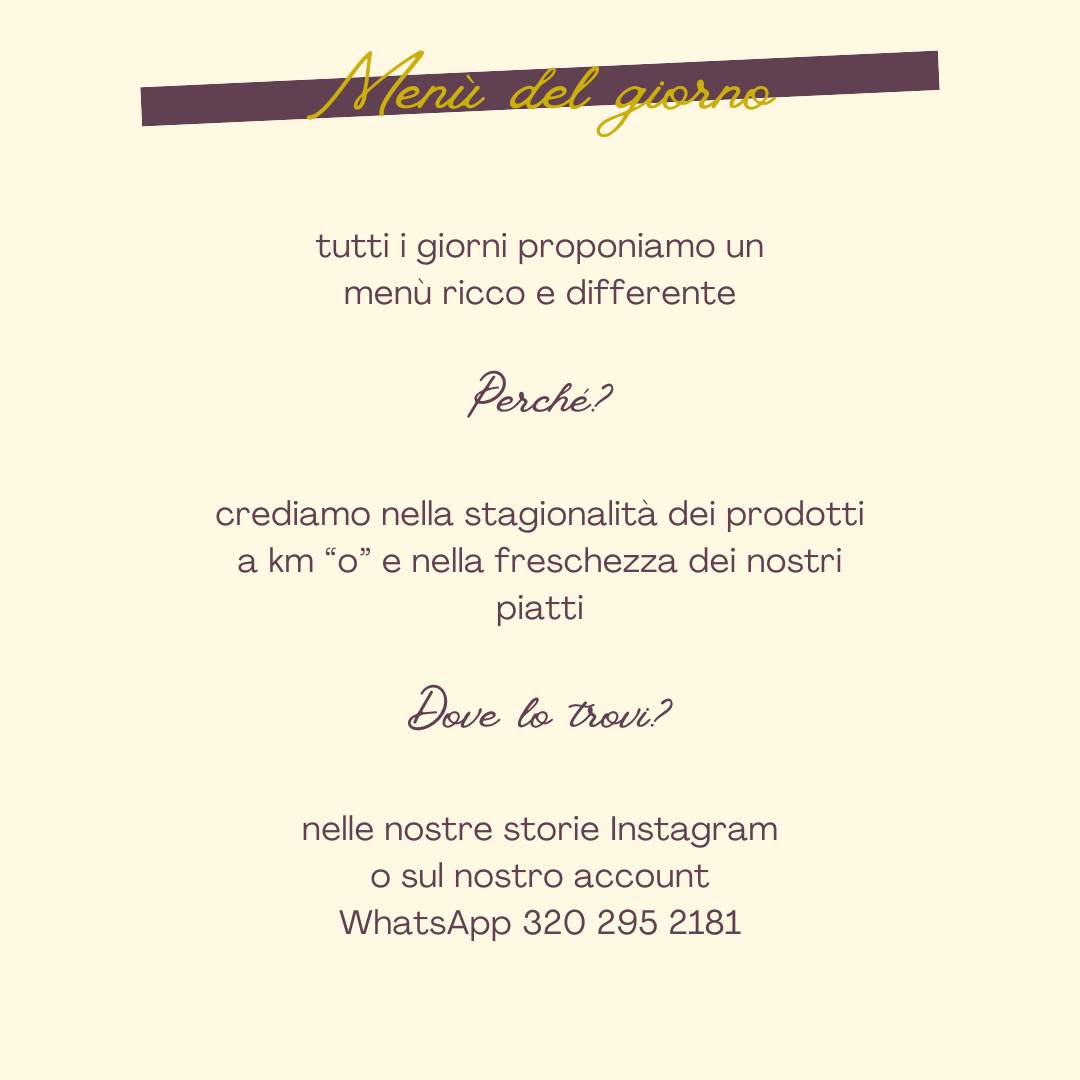 Menu di Sfizi - la cucina di casa 