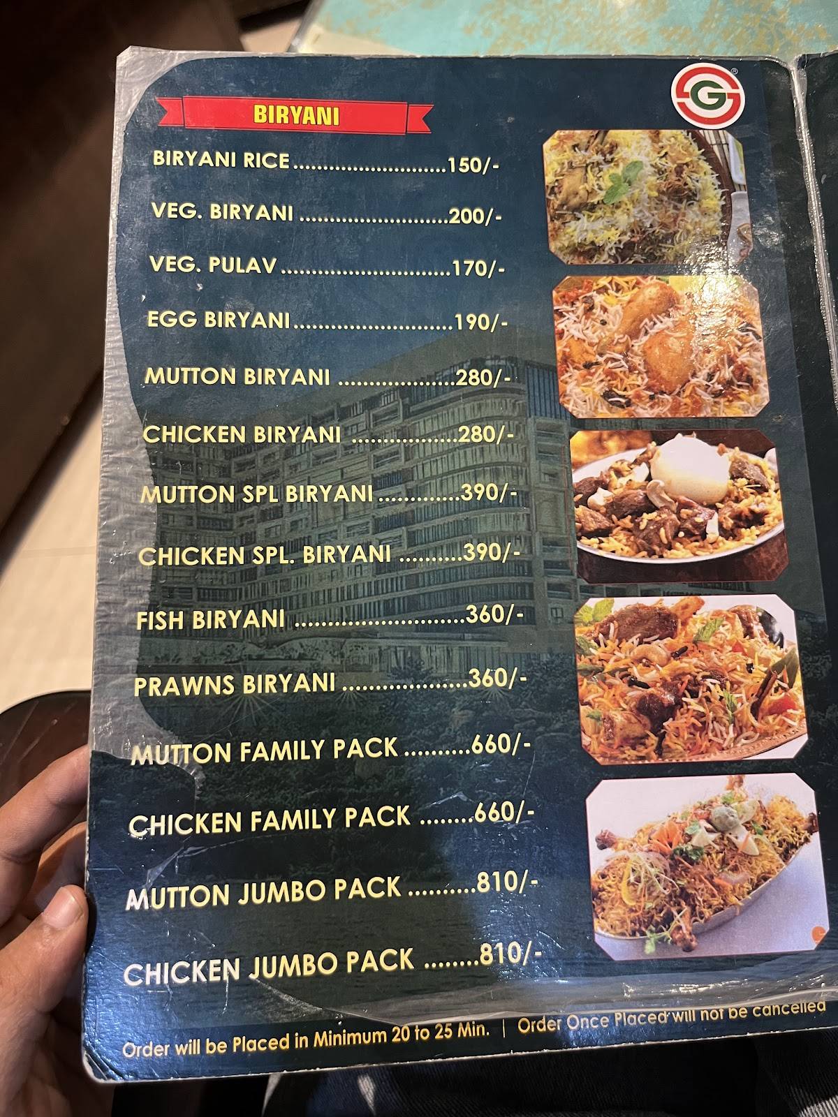 Shah Ghouse Hotel & Restaurant, Gachibowli menu