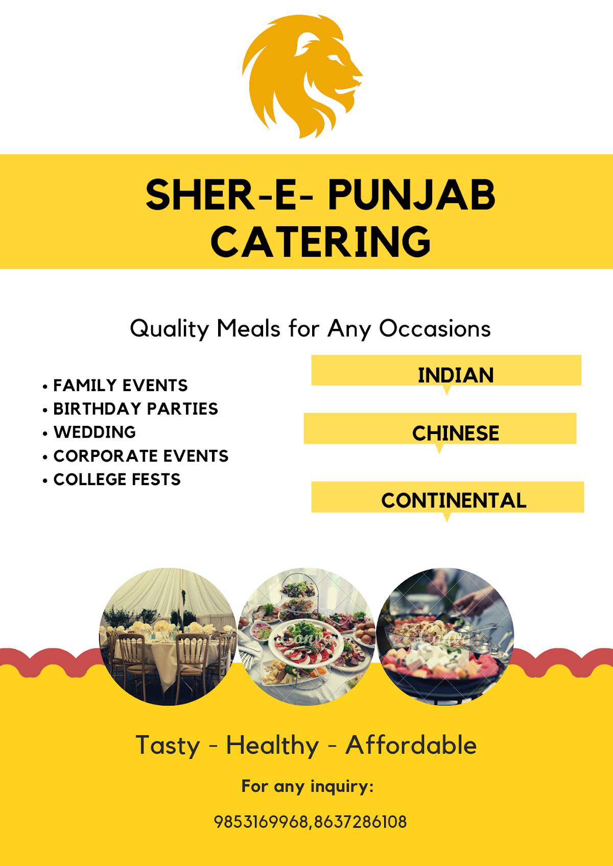 Sher E Punjab menu